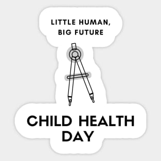 child health day, little human Sticker